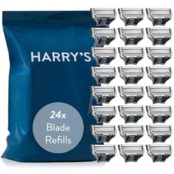 Harry's Razor Blades Men, Pack of 24 Razor Blade Refills with Precision Trimmer, 5 Anti-Friction Blades, Suitable for Mailbox