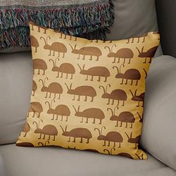 Bonamaison Decorative Cushion Cover, Polycotton, Brown, Standard