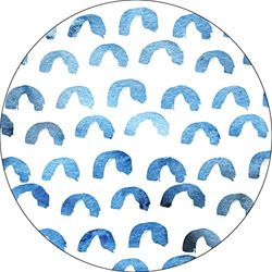 Bonateks, Ronde digitaal bedrukte muismat, antislip onderkant, voor kantoor en thuis, diameter: 22 cm