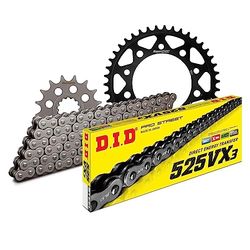 Kettingset DID staal 525VX3 / 108 klinkslot voor Honda CBR RR Fireblade 900 cc Bj. 1996-1999
