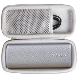 Khanka Custodia rigida compatibile con Sonos Roam 2 / Sonos Roam/Sonos Roam SL Altoparlante Bluetooth portatile impermeabile, grigio, solo custodia