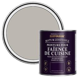 Rust-Oleum Peinture Brune Résistante à l'eau pour Faïence de Cuisine, Finition Mate - Grenoble 750ml
