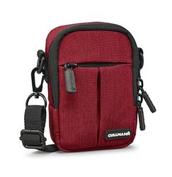 Cullmann - 90222 - MALAGA Compact 300 Borsa fotografica per fotocamere compatte, rosso - dimensioni interne: 70x110x40mm - idrorepellente grazie al rivestimento in poliestere rip-stop 450D PU