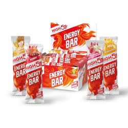 HIGH5 Energy Bar - Real Fruits Soft Bar - No Artificial Sweeteners (Mixed, 12 x 55 g)