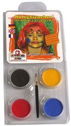Eulenspiegel 204931 - make-up set honingbijtjes, voor ca. 40 maskers, make-up kleuren, carnaval, themafeest