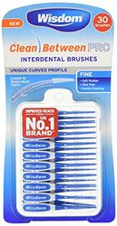 WISDOM Brosses à dents Clean Between Pro - Brosses interdentaires fines - Lot de 3 - 90 pièces - 100 g 2221IWA