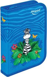 Maped 967814 Schleretui Jungle, van polyester, blauw, gevuld