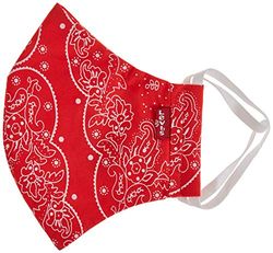 Levi's Unisex 1pk Reusable Face Cover Bandana, Red, S