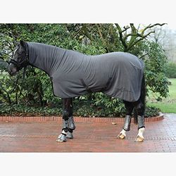 Kerbl 3223937 H/W 2021 fleece med hög hals, svart, storlek 145 cm