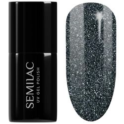SEMILAC Gel Nail Polish 096 Starlight Night - Full Coverage Gel Polish - Soak Off Easy To Use LED/UV Nail Lamp - Long Lasting Manicure and Pedicure up to 3 weeks