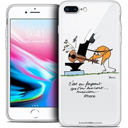 Caseink - Beschermhoes Case voor Apple iPhone 7 Plus (5.5) [Licence Official Collector Les Shadoks® Design Musicien - Flexibel - Ultra Thin - Gedrukt in Frankrijk]