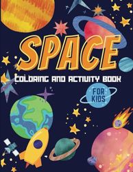 Space Coloring And Activity Book For Kids: I Spy the Solar System