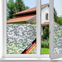 d-c-fix film fenêtre anti regard autocollant Glace - opaque adhésif et décoratif brise-vue cache - pour vitre, vitrage, douche - 45 cm x 2 m