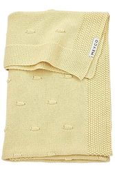 Meyco Couverture pour bébé - Motif Knots - Jaune Doux - 100 x 150 cm - Paquet Individuel