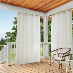 Exclusive Home Paire de Rideaux en Polyester, Polyester, Vanille, 54x120