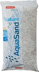 Zolux Ghiaia Naturale per Acquario Cristobalite Bianca da 1,6 a 3 mm di granulometria 9,5 kg