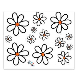 Quattroerre Sticker Daisy Tab, 14 x 16 cm