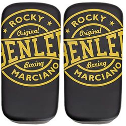 BENLEE Rocky Marciano Bintan Boxing Glove Adulte-Mixte, Noir/Jaune, Taille Unique