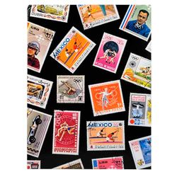 Exacompta - Ref. 25130E - 1 SPORT frimärksalbum - 16 svarta sidor - Yttermått: 22,5 x 30,5 cm - Omslag med svart textilexponering - 9 acetatremsor - Ungdomssport visuellt
