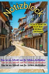 Notizblock 8: 60 Blatt 120 Seiten liniert 15,24 x 22,86 cm (6 x 9 Zoll)