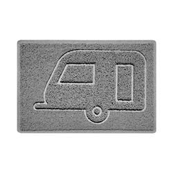 Nicoman Caravan-Zerbino in Rilievo con sagoma per Lo Sporco, Lavabile a Getto, per Interni o Esterni protetti, Dirt-Trapper Spaghetti, Grigio, Small (60x40cm)