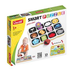 Quercetti - 0231 Smart Puzzle First Words & Colours Shapes & Colours