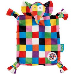 Rainbow Designs Couverture Douce Elmer l'éléphant de Couverture Douce en Peluche Super Douce Elmer l'éléphant pour Les bébés, Convient à partir de la Naissance, Fantastique Cadeau de Nouveau-né