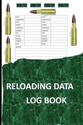 Reloading Data Log book: Track and record ammunition loading details size 6 x 9 inches, 120 pages