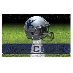 FANMATS 19941 Dallas Cowboys Crumb Rubber Outdoor Door Mat - 18in. x 30in.
