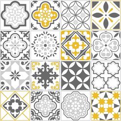 Douceur d'Intérieur Rouleau de Toile Cirée Cristal (RLX 1,40mx15m) Carella Jaune, PVC Imprimé 78/100e