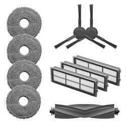 Kit d'accessoires Dreame pour Dreamebot L10s Pro, comprenant 1 brosse principale, 2 brosses latérales, 3 filtres à poussière, 2 paires de serpillières