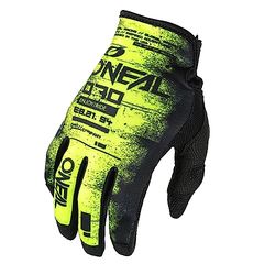O'NEAL Unisex Handschuhe Mayhem Scarz, Schwarz Neon Gelb, L, M030-0