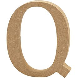 Letter, H: 8 cm, MDF, Q, 1 st