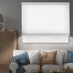 CHICOLOGY Persianas celulares sin cordón, persianas para Ventanas, revestimientos para Ventanas, persianas celulares, persianas para Puertas, Niebla Nocturna, 39 Pulgadas de Ancho x 72 Pulgadas de
