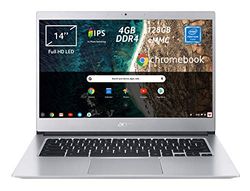 Acer Chromebook 514 CB514-1H-P9AS Notebook Portatile, Processore Intel Pentium Quad-Core N4200, RAM 4 GB DDR4, eMMC 128 GB, wyświetlacz 14" IPS Full HD, karta graficzna Intel HD 505, Chrome OS,