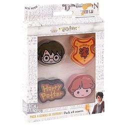 CERDÁ LIFE'S LITTLE MOMENTS - Pack 4 Gomas de Borrar con Formas de Harry Potter - Licencia Oficial Warner Bros (2100003582)