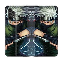 Läderfodral plånbok för Samsung Galaxy A13 4G Manga Naruto Kakashi