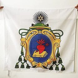 AZ FLAG Bandiera Ordine di SANT'AGOSTINO 90x90cm - Bandiera degli EREMITANI di SANT'AGOSTINO 90 x 90 cm Foro per Asta
