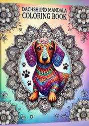 Dachshund Mandala - Coloring Book