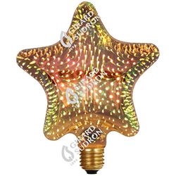 Lampadina D140 Star Cosmos 3D 4W E27 warm bianco