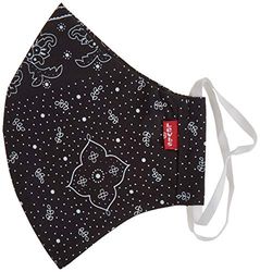 Levi's Unisex 1pk Reusable Face Cover Bandana, Negro L