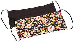 PIECES Mondbescherming voor dames, zwart (Black/Aop Pink Flowers), Eén maat