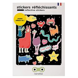 Rainette Uniseks baby reflecterende stickers, meerkleurig, 13,7 cm x 17,2 cm