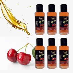 Bali fragancias Pack de Esencias al Aceite de Cereza para Humidificador. Set de Ambientadores Dulces y Afrutados en Esencia para Difusor. Aceite para Quemador de Aromaterapia. 50 ml. 6 Unidades