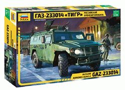 Zvezda- VEHICULE Blinde GAZ Tiger, Z3668, non insegnato