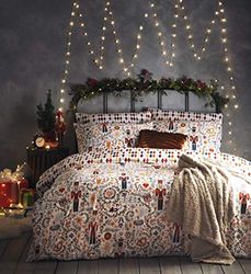 Furn Nutcracker Duvet Set, Cotton, Multi, Double