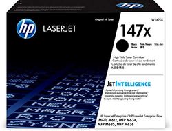 HP 147X Toner Noir Laserjet Grande Capacité Authentique (W1470X), pour HP LaserJet Enterprise M611/M612 et HP LaserJet Enterprise MFP M634/M635/M636