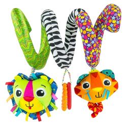 LAMAZE Activity Spiral Baby Pram Toy, Soft Baby Sensory Toy Ideal for Prams and Pushchairs, Suitable from 0-6 Months, Boys and Girls