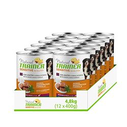 Natural Trainer Sensitive No Glutine Natvoer voor honden, verpakking 12 x 400 g - 3,6 kg