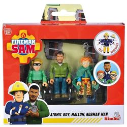 Simba - Brandweerman Sam - Set met 3 beweegbare figuren - 7,5 cm - vanaf 3 jaar - 109251091038